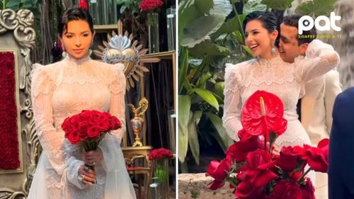 Ángela Aguilar y Christian Nodal celebran su primer aniversario de bodas 