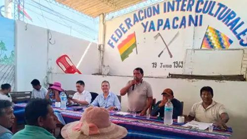 Instalan diálogo en Yapacaní entre el Gobierno y productores movilizados