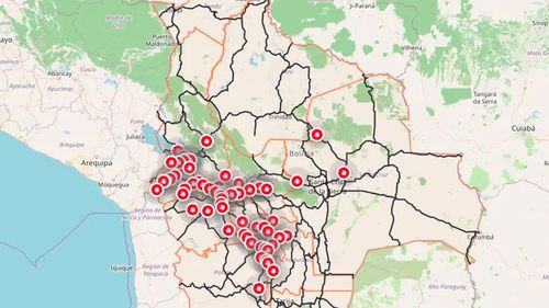 Bolivia amanece con 64 puntos de bloqueo en seis departamentos en el día 28 de protestas
