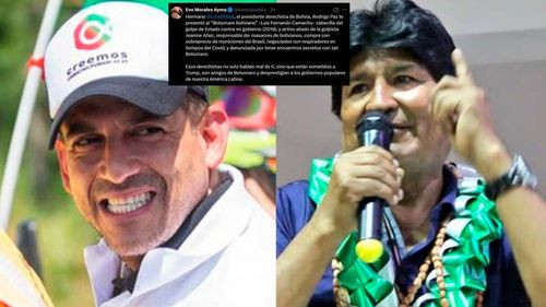 Evo Morales critica a Camacho durante visita de autoridades bolivianas a Brasil