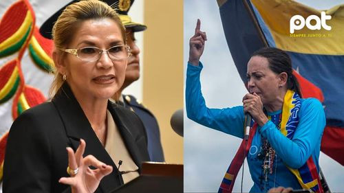 Áñez agradece a María Corina Machado por apoyo a los “presos políticos” en Bolivia