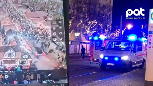 Atropello masivo en mercado navideño deja dos muertos  y más de 60 heridos