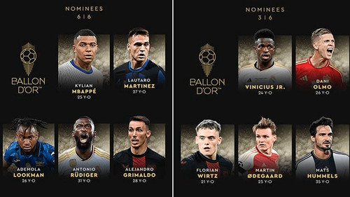Vinicius, Mbappé y Kroos destacan entre los candidatos al balón de oro 2024