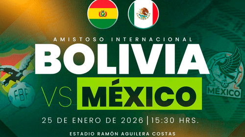 FBF fija precios y venta online para el amistoso Bolivia vs México en el Tahuichi