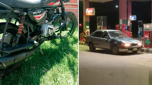 Santa Cruz: moto usada en asaltos a surtidores fue robada minutos antes en Cotoca