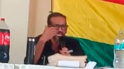 Dirigente del MAS difunde video de Camacho con interculturales y lo cuestiona