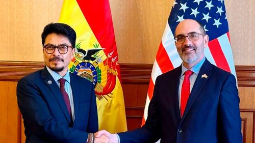 Canciller Aramayo se reúne con el nuevo encargado de Negocios de Estados Unidos en Bolivia