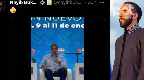 Nayib Bukele se burla de Nicolás Maduro: “Él vino calladito, él no quería que se supiera que estaba aquí&quot;
