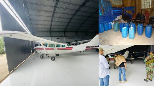 Fiscalía del Beni y Felcn recuperan y secuestran avioneta robada en Paraguay y 400 litros de av-gas en San Borja