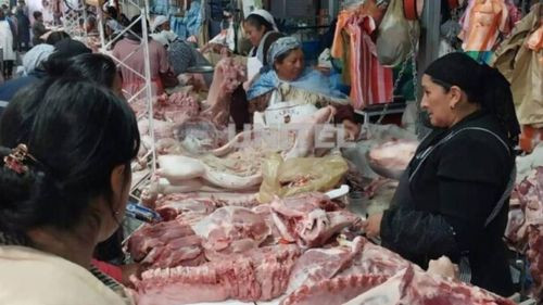 A menos de dos días de Año Nuevo, ¿cuál es el precio del kilo de carne de cerdo en los mercados del eje central?