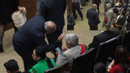 Alcalde Arias decide abandonar acto de posesión de magistrados cuando le pidieron sentarse en otro lugar