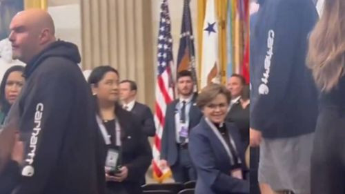 Senador de Estados Unidos llegó en pantaloneta a la posesión de Donald Trump