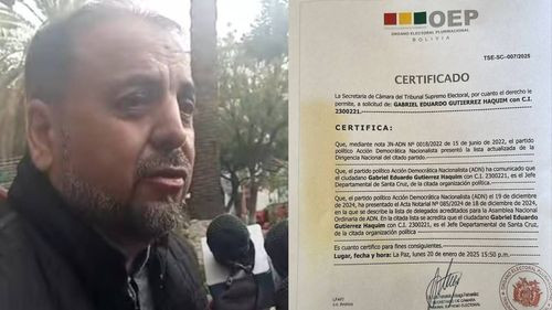 Gabriel Gutiérrez reafirma liderazgo en ADN y respalda a Branko Marinkovic como único