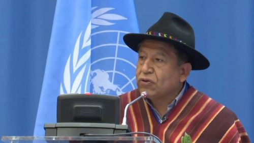 Choquehuanca en la ONU defiende la hoja de coca y habla del fracaso de la guerra contra las drogas