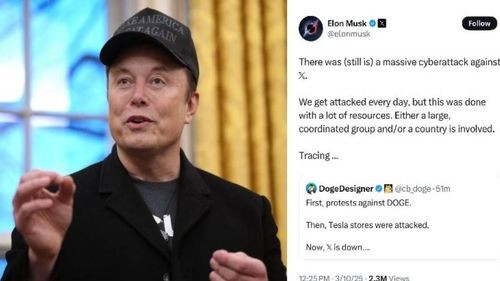 Musk denuncia un ciberataque &quot;masivo&quot; contra X de &quot;un grupo coordinado o un país&quot;