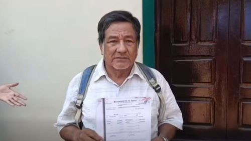 Abuelito denuncia falsificación para quitarle su terreno