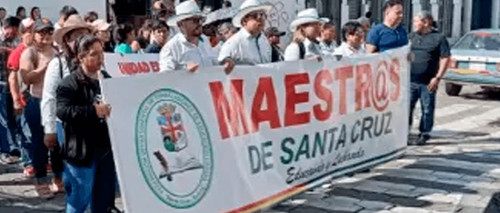 Maestros urbanos de santa cruz protestarán en la paz y advierten con radicalizar medidas