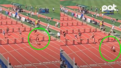 ¡Se cayó, dio volteretas y ganó!  una atleta que nunca se rindió