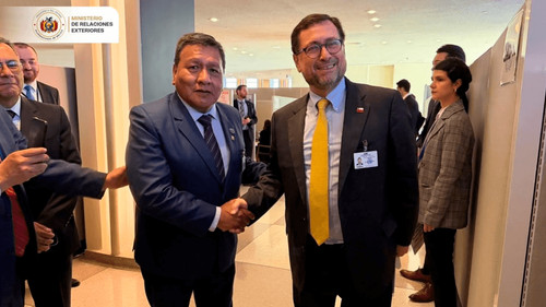 Cancilleres de bolivia y chile dialogan en naciones unidas