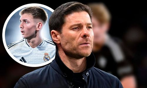 Xabi Alonso: &quot;Quedé impresionado  con las conversaciones que tuve  con Mastantuono&quot;