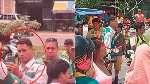 Hermano de Lara es visto en protesta de mototaxistas