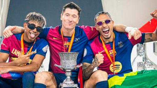 Imagen de El tridente del Barça rinde a la mitad por las lesiones