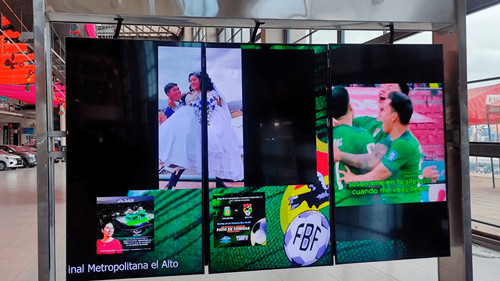 La Terminal Metropolitana de El Alto habilita pantallas para alentar a Bolivia contra Argentina