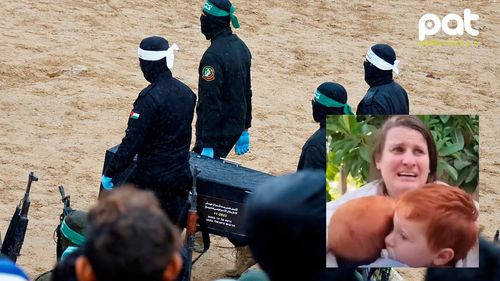 Hamas entrega los cuerpos de rehenes israelíes en una puesta en escena propagandística