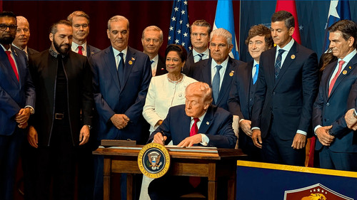 Líderes firman documento de la “Coalición de las Américas contra los cárteles”