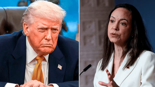 Trump ratifica su hoja de ruta sobre Venezuela tras reunirse con María Corina Machado