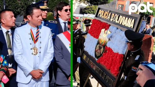 Homenaje solemne a Potosí: vicepresidente lidera entrega floral en aniversario