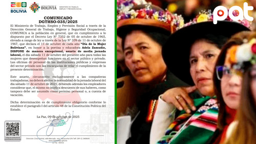 Imagen de Gobierno otorga asueto de media jornada por Día de la Mujer
