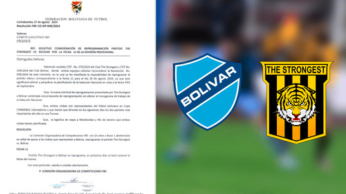 Reprogramado el Clásico Paceño por la Copa Libertadores