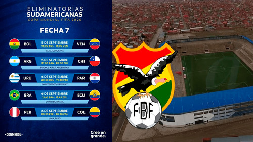 Bolivia jugará en El Alto las Eliminatorias Sudamericanas