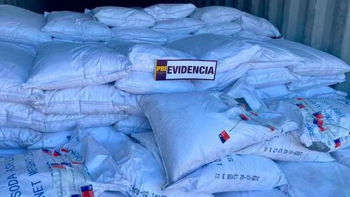 Incautación de 146 toneladas de precursores químicos destinados al narcotráfico 