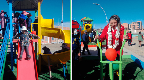 Inauguran parque híbrido con gimnasio al aire libre en zona 16 de Febrero Fabriles