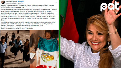 Expresidenta Añez predice cárcel para Evo Morales y lo tilda de cínico